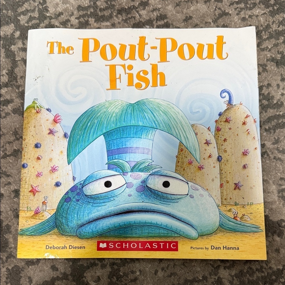 Scholastic The Pout-Pout Fish Book with Blue and Purple Cover